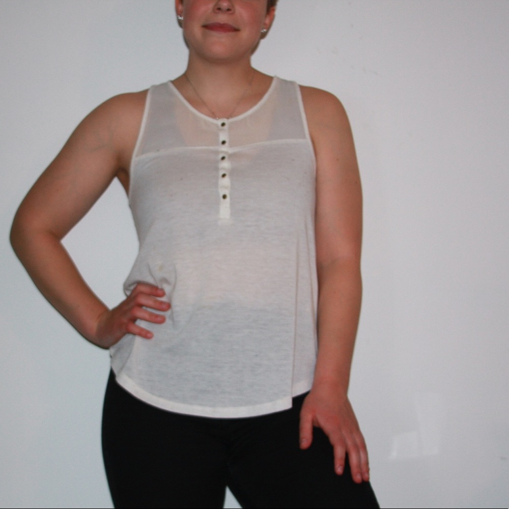 White/Cream Tank Top